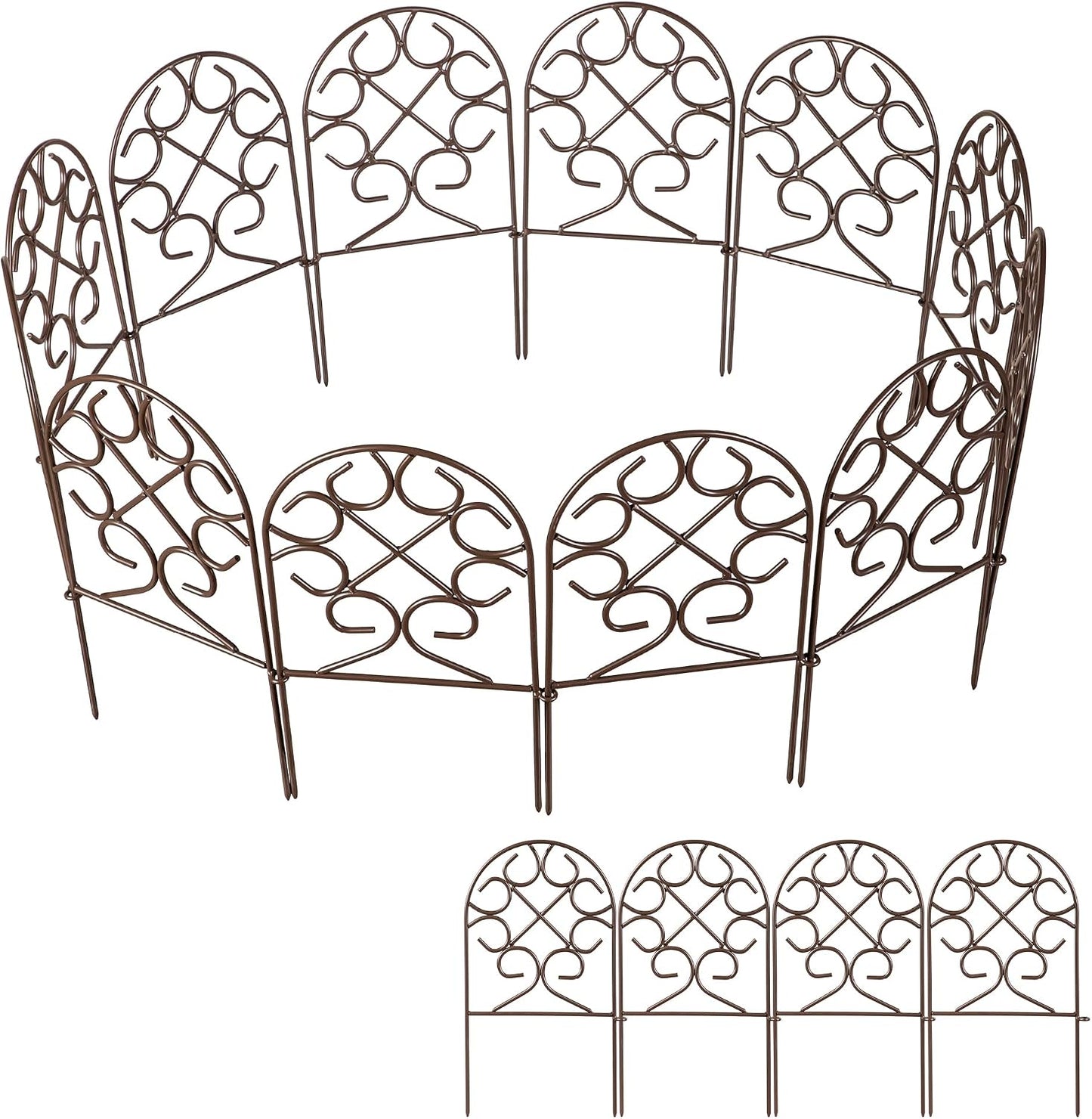 Borde paisaje metal 9ft valla decorativa para animales patios
