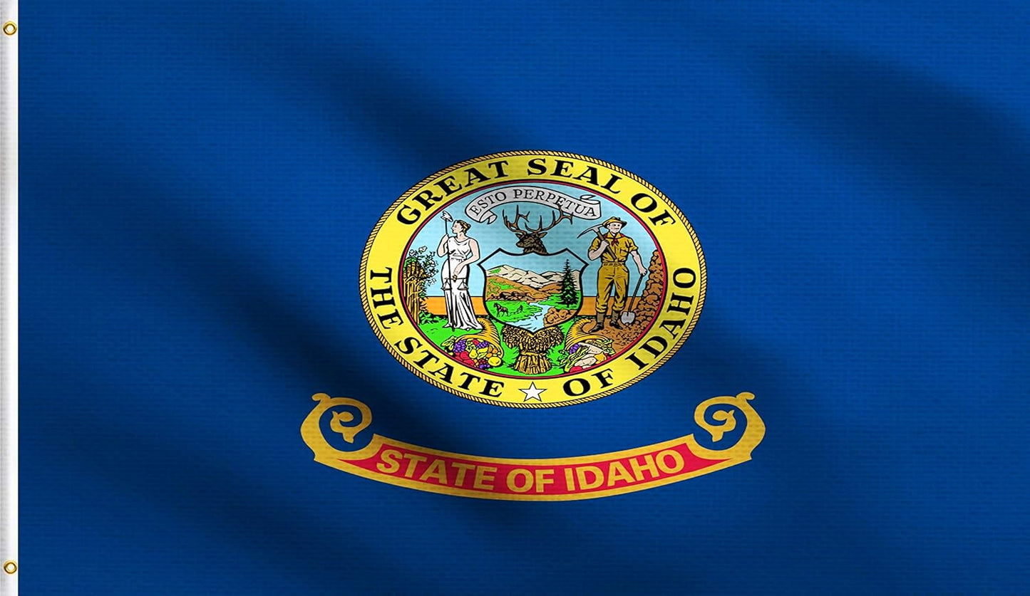 Bandera Idaho 2x3ft 100% poliéster resistente UV