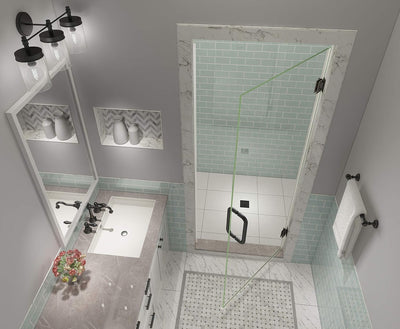 Puerta ducha bronce aceitado Kinkade XL