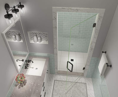 Puerta ducha bronce aceitado Kinkade XL