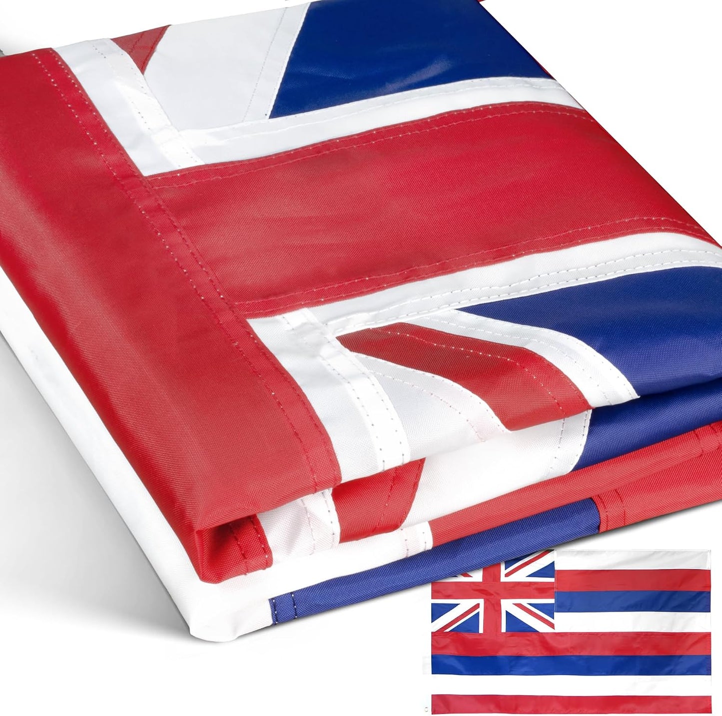 Bandera Hawái HI 3x5ft lona bordada con ojales latón