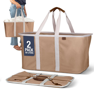 2 Pzas Bolsas Lavandería 50L Plegables