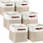6 Pzas Cubos Almacenamiento Tela 10.5x10.5x11" Plegables