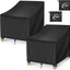 Fundas impermeables sillas patio 2 pzas 30x37pulg anti UV
