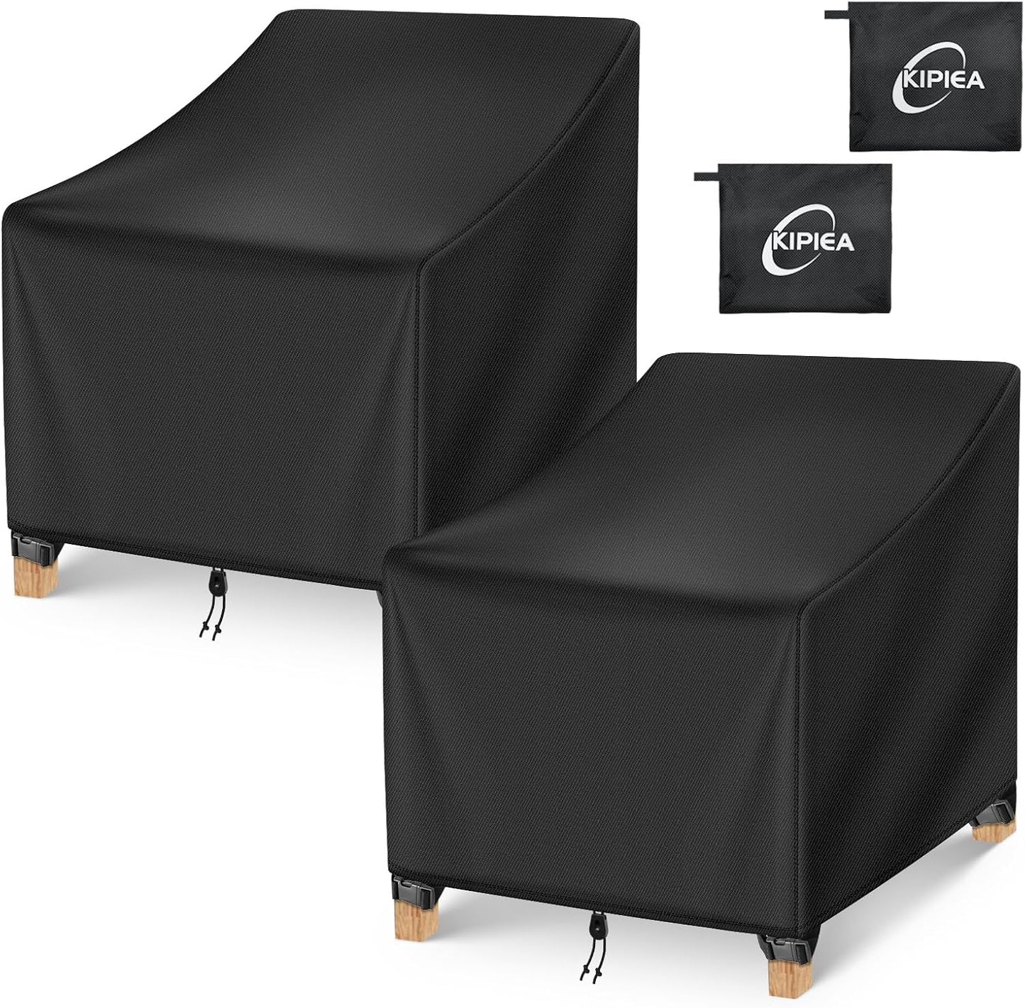 Fundas impermeables sillas patio pack 2 resistentes UV