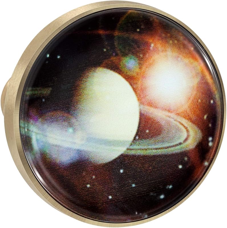6 Manijas Cristal Galaxia Estrellada Brillante