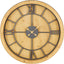 Reloj pared madera decorativo hogar 40x3x40pulg marrón