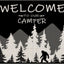 Tapete puerta bienvenida bandera americana camping