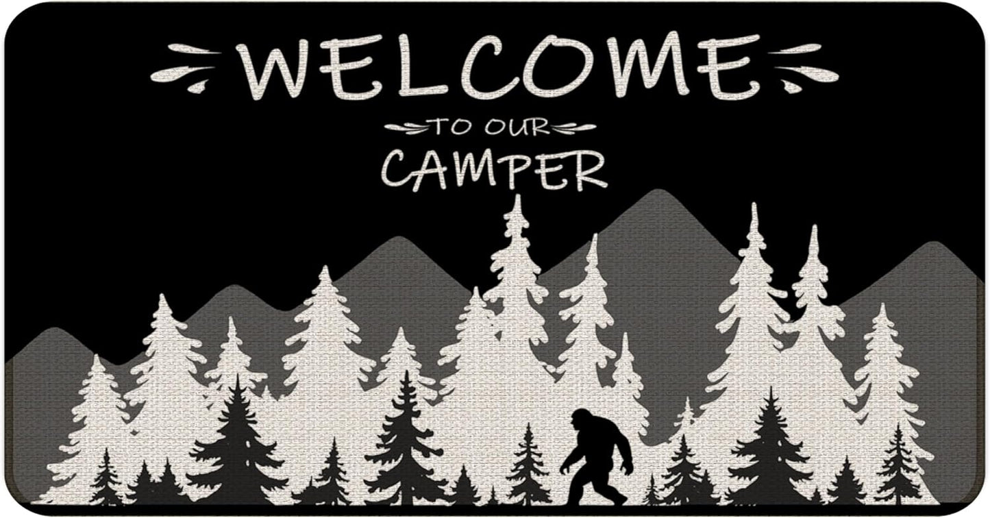 Tapete puerta bienvenida bandera americana camping