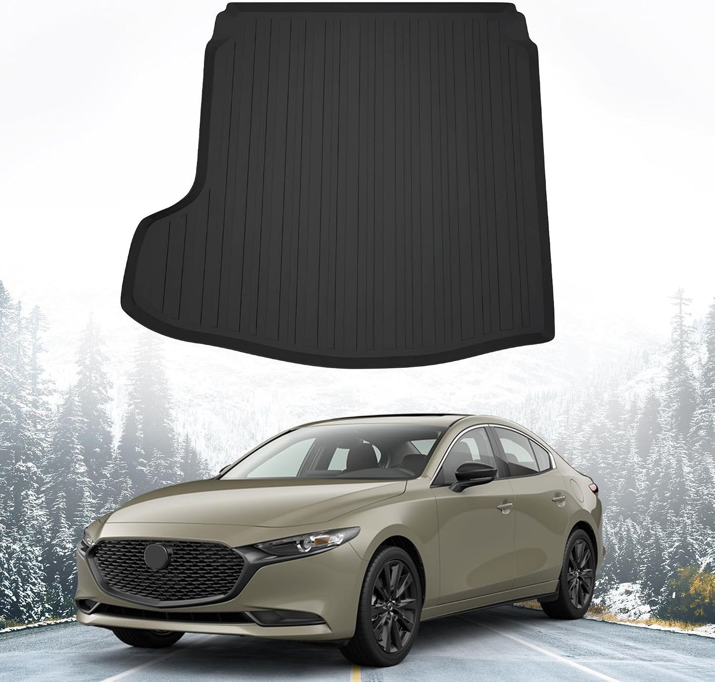 Forro carga Mazda 3 Sedan 19-26 tapete negro personalizado