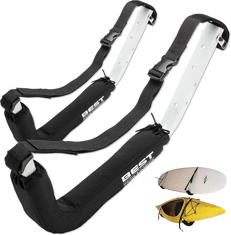 Estante pared kayak 125lb acero espuma interiores