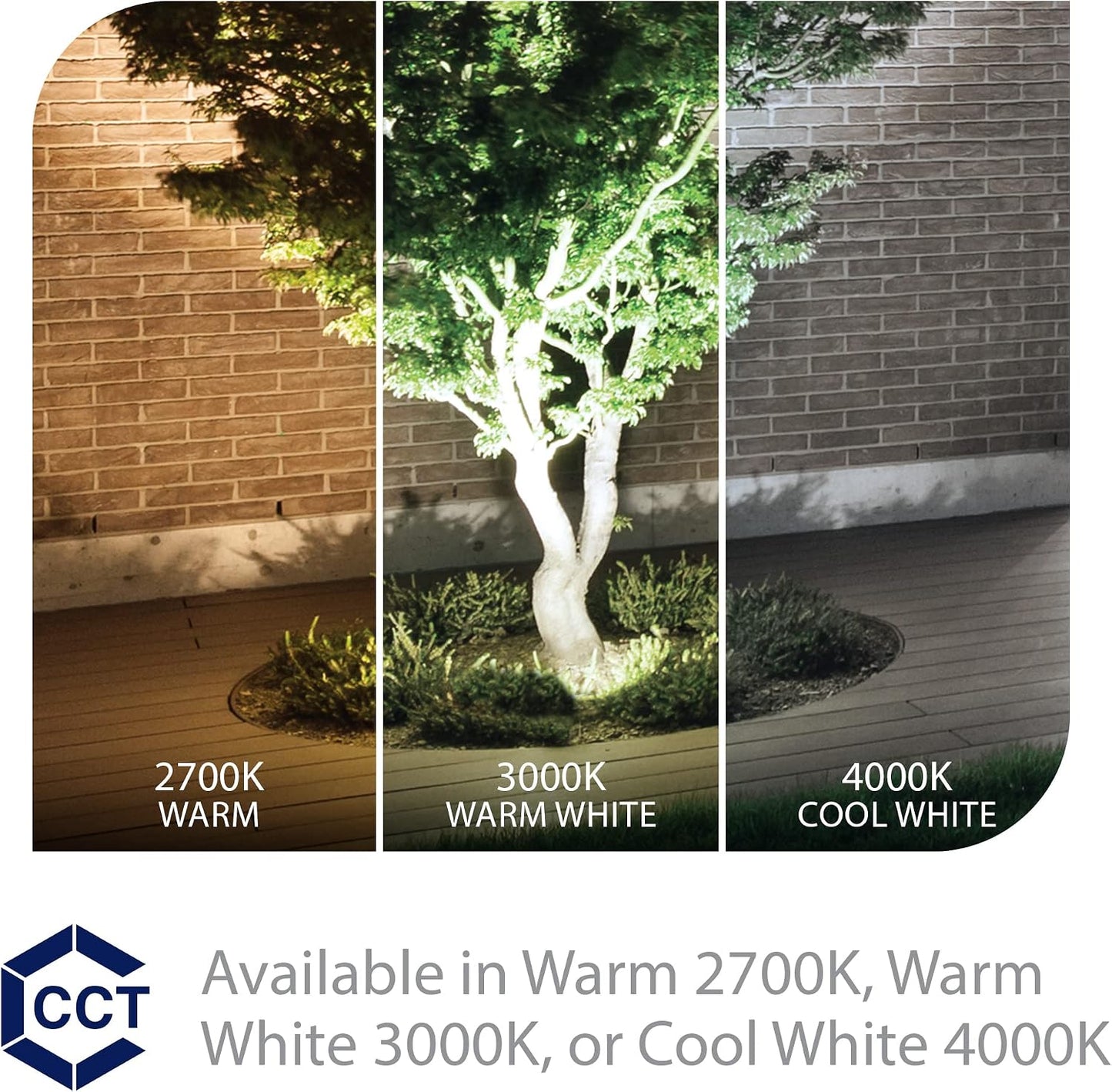 Iluminación paisaje LED 12V bronce 740-2300lm ajustable
