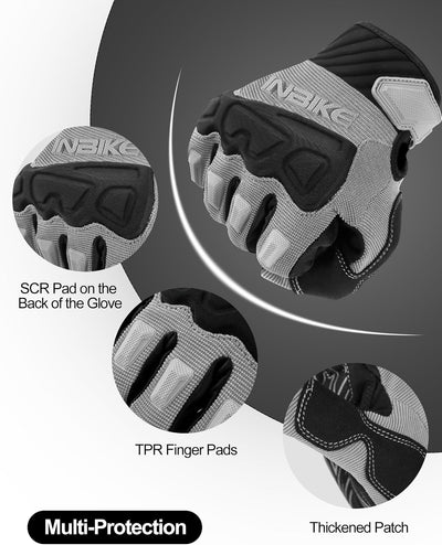 Guantes ciclismo MTB acolchados transpirables hombre