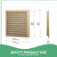 Ventilación madera 18x18 malla metal ático