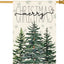Bandera Navidad doble cara 28x40" exterior resistente