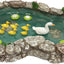 Estanque patos miniatura para jardín de hadas y accesorios