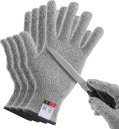 4 Pzas Guantes Nivel 5 Corte Alimenticio Grande