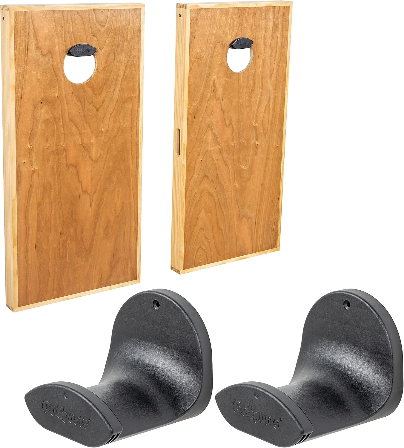 Perchas cornhole pared set 2 incluye bolsa puf