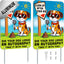 Letreros aluminio 8x12" pack 2 para jardín