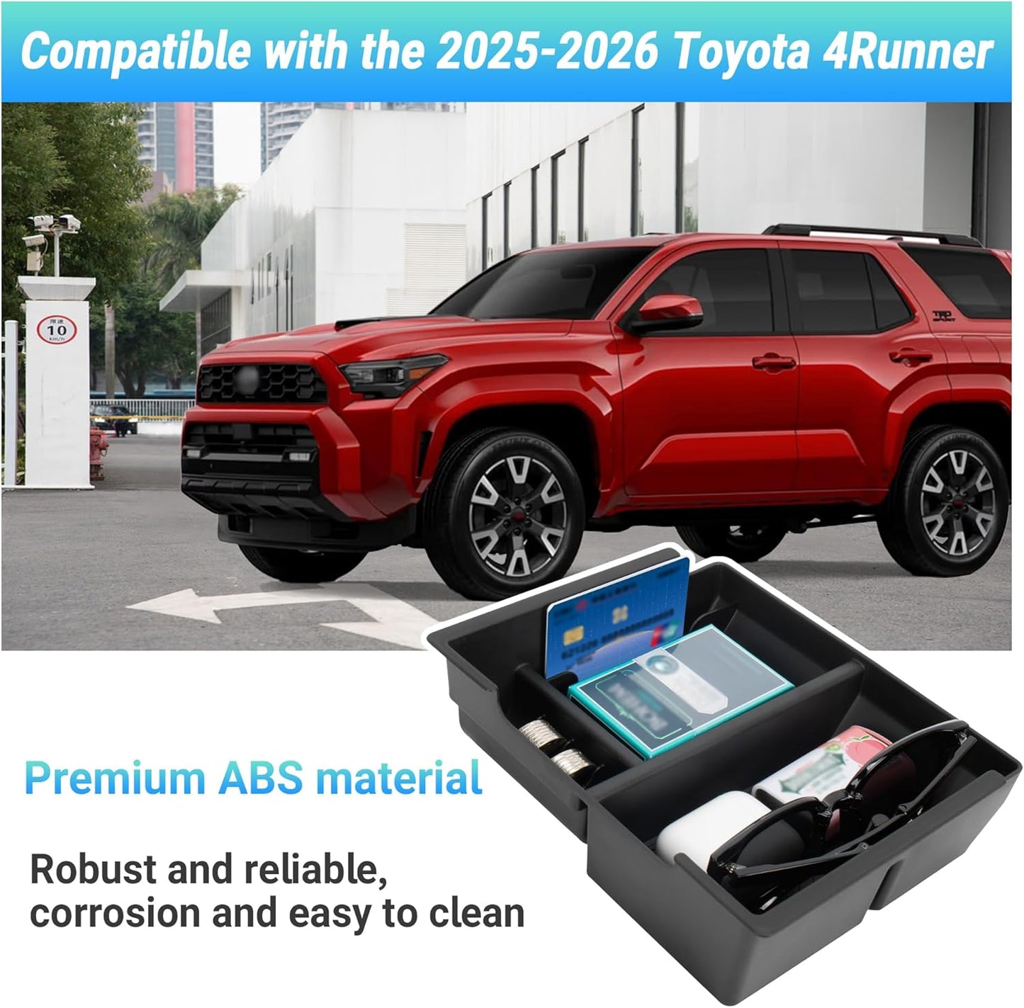 Organiz. consola Toyota 4Runner 25-26 con bandeja y inserto