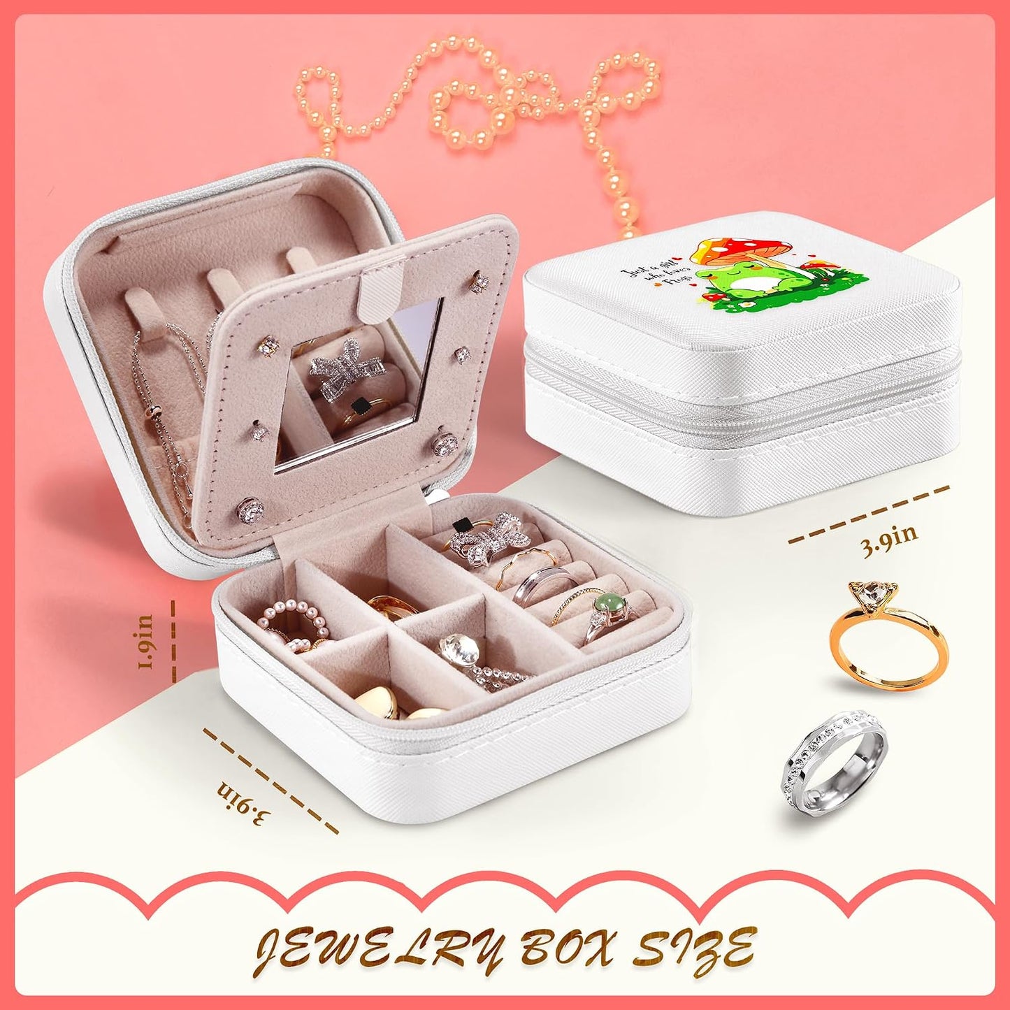Caja joyería rana regalo niñas 8-12 años