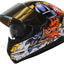 Casco motociclista cara completa visera doble aprobado DOT