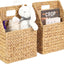 Cesta colgante mimbre 10.5x6.5x13" set 2 decoración pared