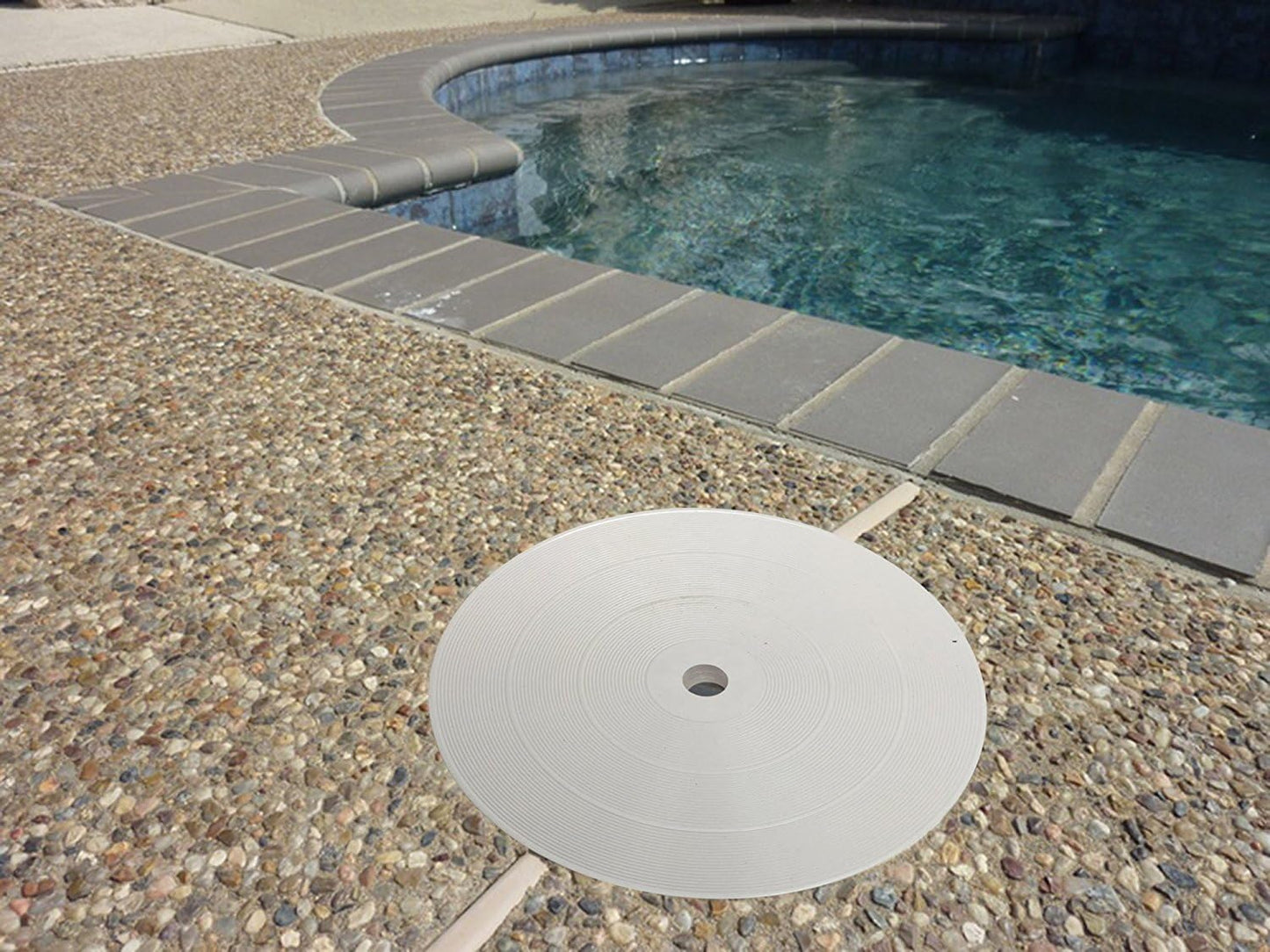 Tapa gris para piscina y spa 6 pulg