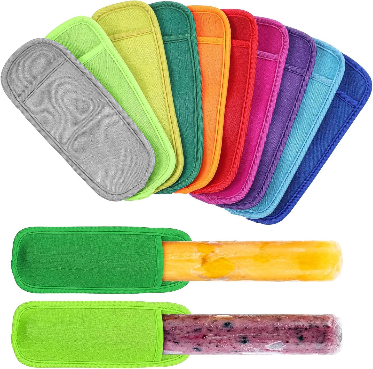 10 Pzas Soportes Reutilizables Paletas Hielo Antigoteo