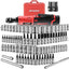 Llave eléctrica inalámbrica 12V con set 83 pzas 1/4-3/8