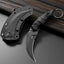 Cuchillo fijo D2 acero mango nylon Kydex camping caza EDC