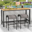 2 Taburetes Bar 30" Asiento Tela Marco Metal Resistente