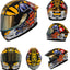 Casco motociclista cara completa visera doble aprobado DOT
