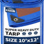 Lona impermeable 10x12ft grosor 0.63" ojales metal