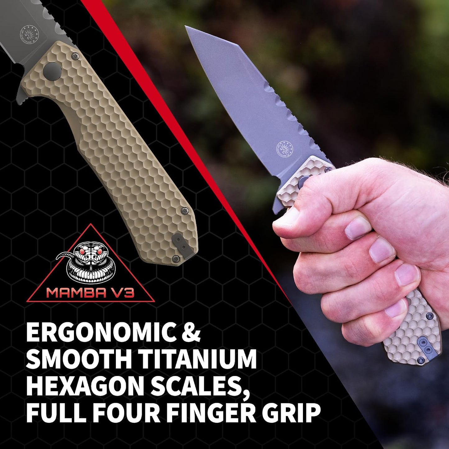 Cuchillo EDC acero MagnaCut rodamiento bolsillo