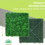 Pared césped artificial 20x20 12 Paneles Seto Boj UV