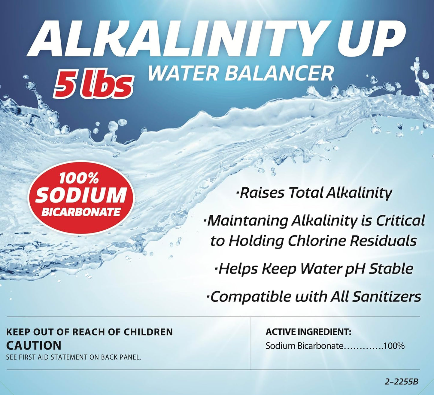 Alcalinidad piscina 5lb 100% bicarbonato sodio