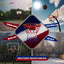 Balón baloncesto resistente 12 bucles rojo/azul