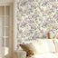 Papel tapiz floral bohemio autoadhesivo para cuarto