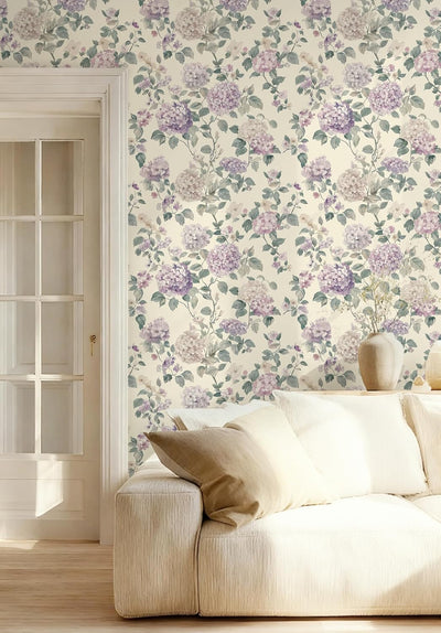 Papel tapiz floral bohemio autoadhesivo para cuarto