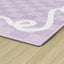 Alfombra educativa para niños 5x7ft6pulg color lavanda
