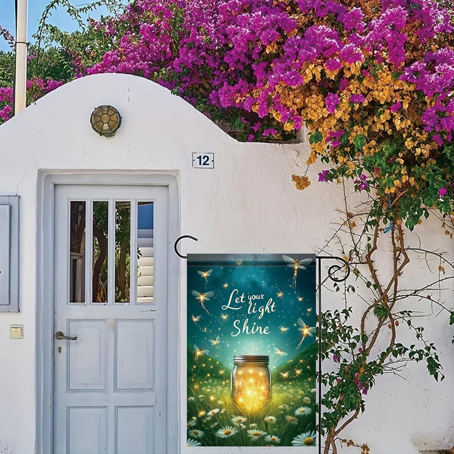 Banderas jardín primavera verano 12x18pulg doble cara brillante