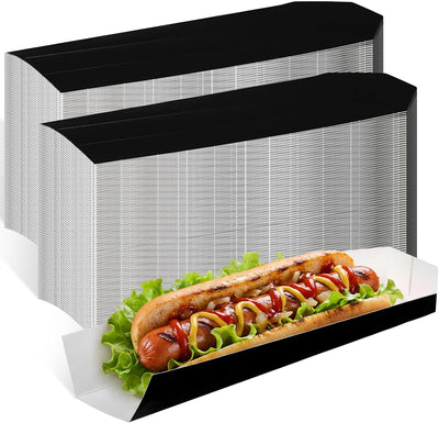 Paquete 500 bandejas perros calientes 10.25x1.5x1.25pulg