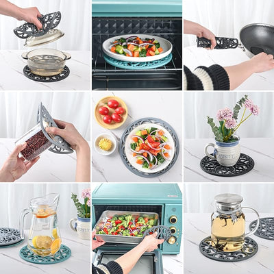 Almohadillas silicona para platos calientes encimera