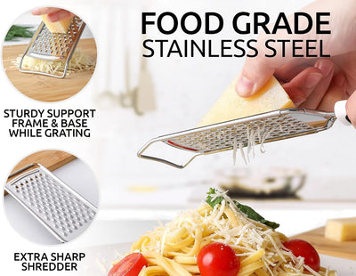 Rallador acero inox para queso limón parmesano chocolate