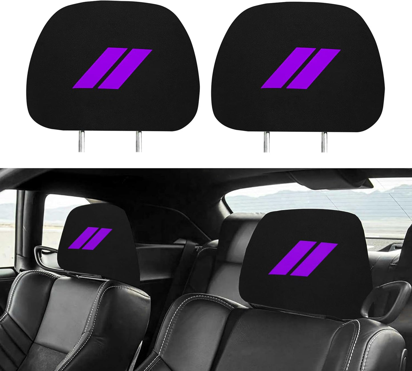 Fundas reposacabezas universal Dodge pack 2