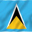 Bandera Santa Lucía 3x5ft Poliéster Ojales Latón