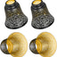4 Pzas Cubiertas Luz Ventilador Metal 4.72x4.75pulg