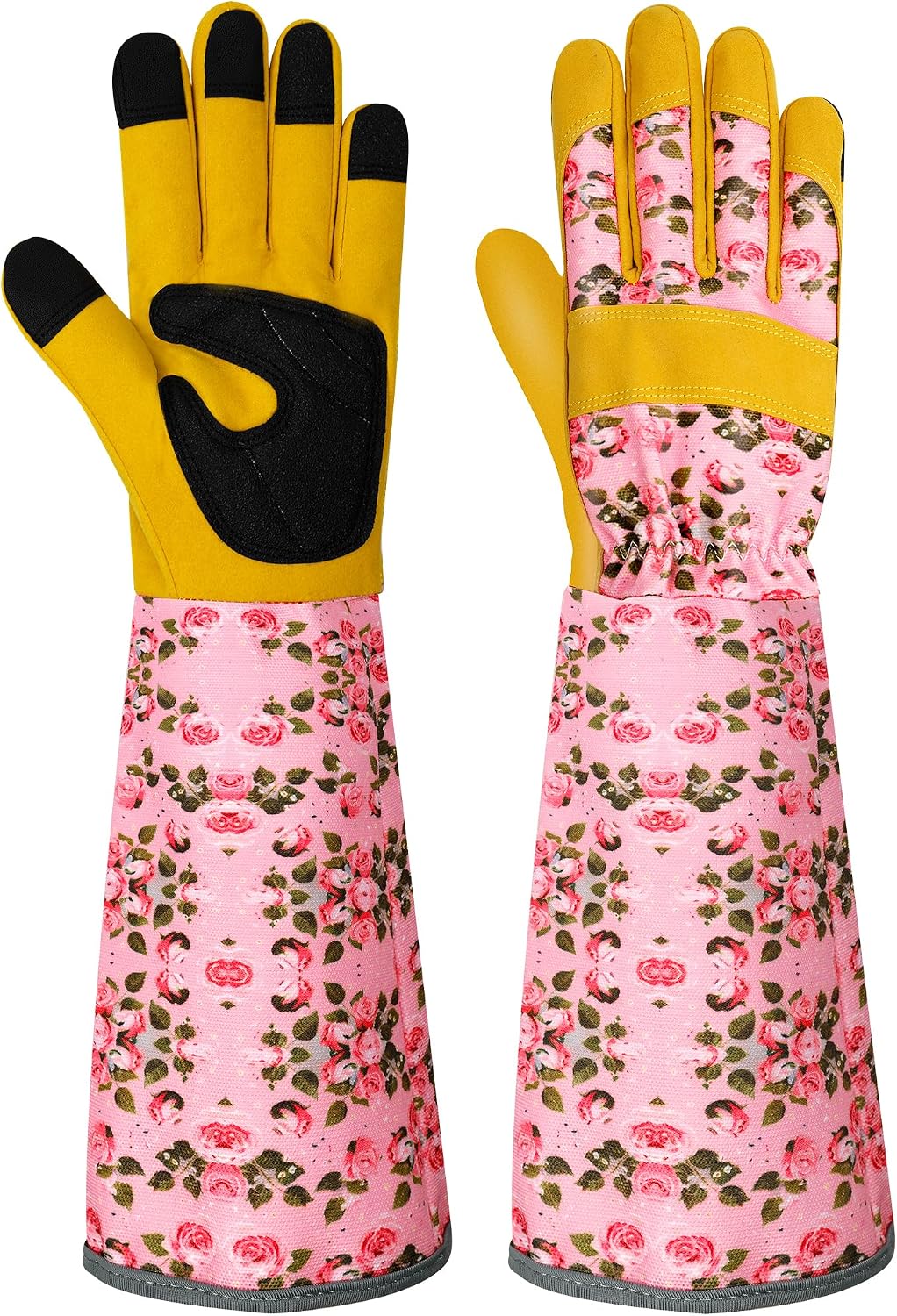 Guantes jardinería mujer cuero a prueba espinas transpirables