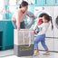 2 Cestas Lavandería 92L Impermeable Plegable Dormitorio